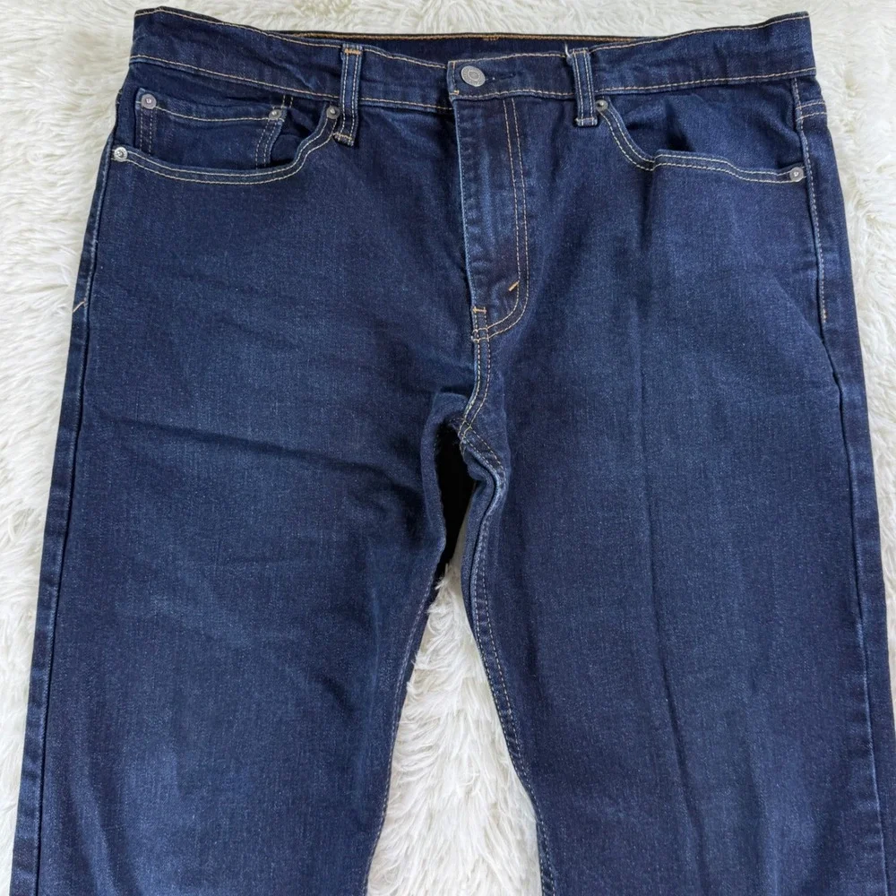 Levi's 502 Regular Taper Fit Dark Wash Mens Jeans‎ 36x30 Denim Casual Classic